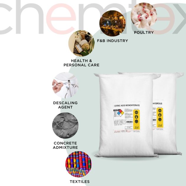 Citric Acid Manufacturer in India | Chemical Company | Chemtex Speciality Limited