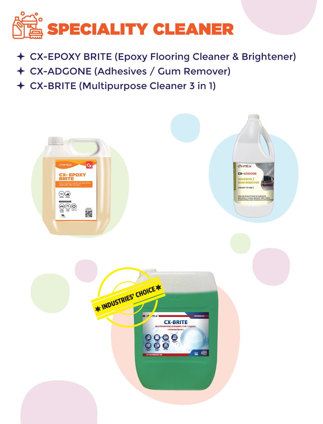 Housekeeping Chemicals - Chemtex Speciality Limited